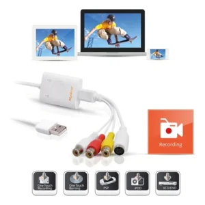 Placa de Captura de Vídeo Usb Mygica Igrabber Live para PC e Mac 720p 30fps RCA e S-Video
