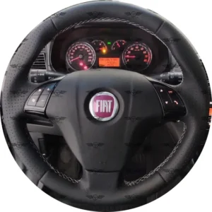 Capa De Volante Costurada Punto C/controle Em Couro Legítimo