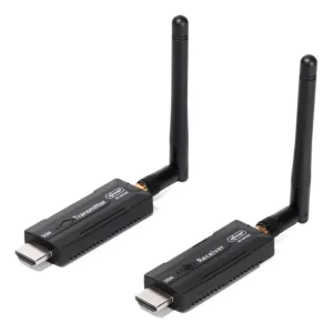 Transmissor E Receptor Hdmi Sem Fio Extensor Wifi 50m Usb C Preto 5v