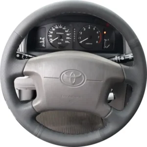 Capa De Volante Costurada Corolla 92 / 02 Misto Cinza Escuro