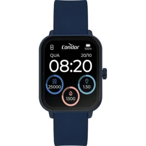 Smartwatch Relógio Condor Azul - Cosmart1ac/8a Preto Azul
