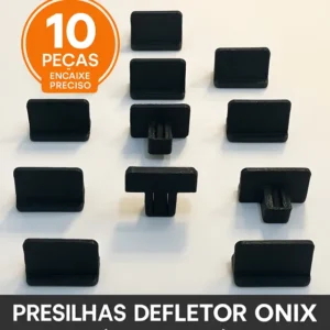 Presilhas Defletor Onix 20 A 24 Kit 10 Peças Reforçadas