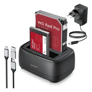 Dock Station 2x Hd/ssd 2.5/3.5 Usb 3.2 Gen1 - Botão Clone 127/220v