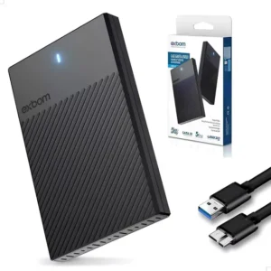 Case Externo Gaveta Hd Sata 2.5 Notebook Slim Usb 3.0 5gbps Preto