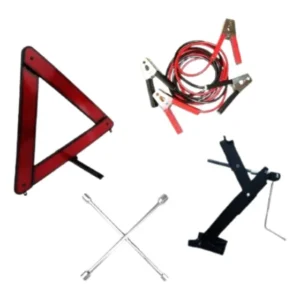 Kit Estepe Macaco Triangulo Chave De Roda Cabo Chupeta Carro