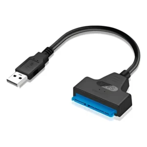 Cabo Adaptador Usb 3.0 Para Sata Leitor Hd Ssd 2.5 Cor Preto