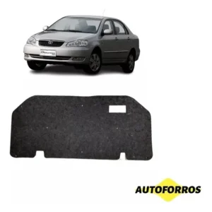 Forro Isolante Do Capo Toyota Corolla 2003 2008 + Presilhas