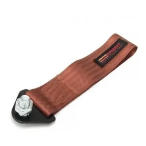 Engate Reboque Esportivo Tecido Tow Strap Arrancada Marrom
