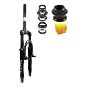 Suspensão Amortecedor Garfo Bicicleta Aro 20 + Jogo Direção