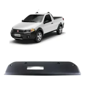 Moldura Suporte Placa Traseira Fiat Strada