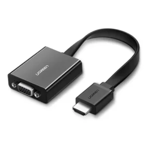 Adaptador Ugreen Hdmi Para Vga + Audio P2 E Micro Usb - Ps4