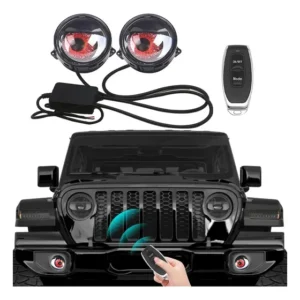 Devil Eye Light Para Carros, Com Controle Remoto, 12-36v,