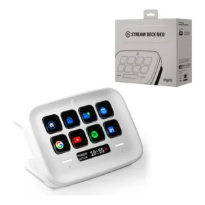 Controlador De Streaming Elgato Stream Deck Neo De 8 Teclas Branco