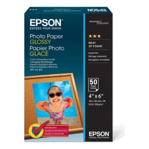 Papel Fotográfico Epson Photo Glossy 10x15 200 Gr 50 Folhas