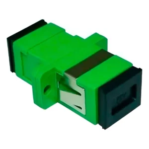 Acoplador Óptico SC Simplex APC Verde Monomodo 100 Pçs Link+