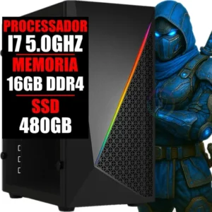 Pc Gamer Intel I7 10 Geração 5.0ghz / 16gb Ddr4 / Ssd 480gb 16 Gb