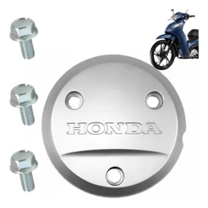 Tampa Lateral Motor Biz 125 Com Logo + 3 Parafusos