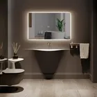 Espelho Decorativo Retangular Led Frio De Parede Para Sala Quarto E Banheiro Demoglass Led Frio - A 60 X L 40 - Imagem 6