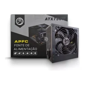 Fonte de Alimentação Brazil PC 750W PFC ATIVO Cor Preto