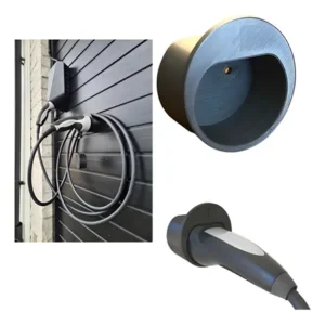 Suporte Parede Carregador Portátil Carro Elétrico Tipo 2 Byd Preto