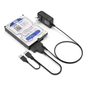 Cabo Conversor Ssd Hd Sata Notebook 2,5 3,5 Para Usb 2.0 Pc Preto
