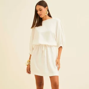 Vestido Curto Forum Rope Ve26 Off White Feminino