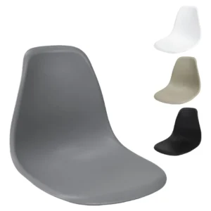 Assento Eames Eiffel Polipropileno Resistente La Mobilia Estrutura Da Cadeira Cinza Brasão