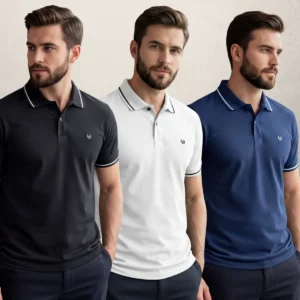 Kit 3 Camisa Gola Polo Básica Confortável 100% Algodão