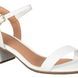 Sandália Casual Clássica Saltinho Médio Bloco Dia A Dia Moda