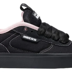 Tênis Hocks Flat Core Dark Mauvee (preto/rosa) Orignal Skate