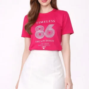 Camiseta Colcci T Shirt Feminina Rosa