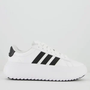 Tênis adidas Grand Court Platform Feminino Branco E Preto