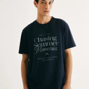 Camiseta Masculina Comfort Estampada Hering