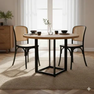 Kit 2 Cadeiras Amis Rattan Polipropileno Nuvo Decor Estrutura Da Cadeira Preto