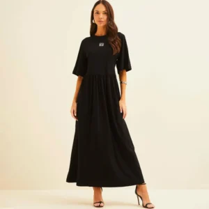 Vestido Super Mid Forum Confort Ve26 Preto Feminino