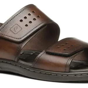 Sandália Pegada Masculino Em Couro Pinhão 131288-01