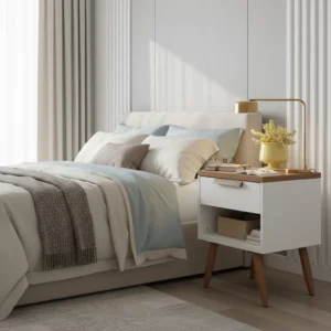 Mesa De Cabeceira Com 2 Gavetas Conect Santos Andirá