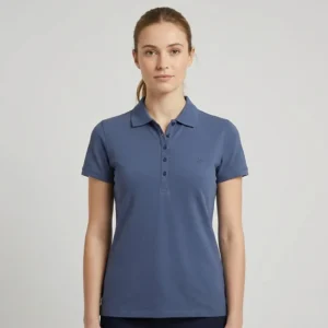 Camisa Polo Dudalina Dec V Pima Touch Ou26 Azul Feminino