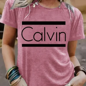 Amazon Ebay Nova Moda De Manga Curta Calvin Summer European