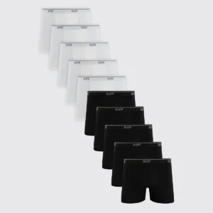 Kit Com 10 Cuecas Boxer Algodão Adulto Trifil