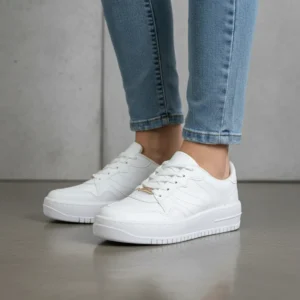 Tênis Branco Feminino Vizzano Casual Estiloso Moda Urbana