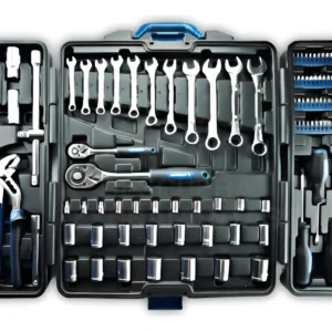 Jogo De Ferramentas Menegotti Max 106 Peças Com Maleta Azul-turquesa