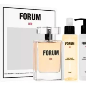 Kit Forum Her ( Perfume 85ml + Body Splash 120ml + Hidratante Corporal 120ml ) - Lacrado
