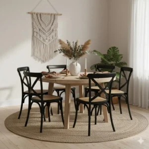 Kit 6 Cadeiras Paris Rattan Eventos Restaurante Nuvo Decor