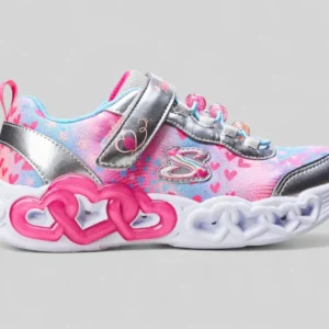 Tênis Infantil Feminino Lights Infinite Heart Skechers