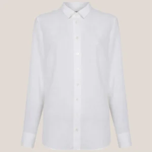 Camisa Dudalina Regular Linho Ve26 Off White Feminino
