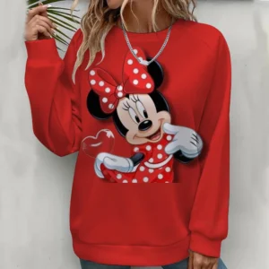 Moletom Feminino De Manga Comprida Disney Mickey Mouse, Moda
