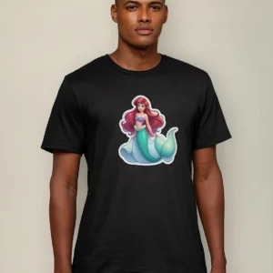 Camiseta Ariel Disney 100% Algodão Feminino Masculino Casual