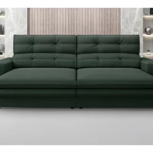 Sofa 3 Lugares Retrátil E Reclinável Pegasus 2,00m Cor Verde