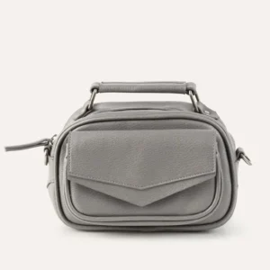 Bolsa Tiracolo Feminina Pequena Hering Adulto Cinza